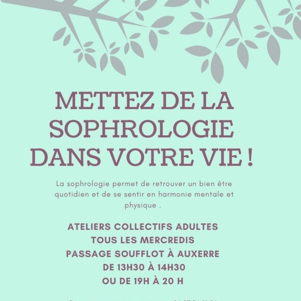affiche atelier adultes sophro
